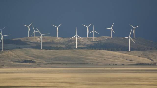 WIND FARM: The proposed Jupiter wind farm would be close to two other wind farms, including the one at Lake George, and a solar farm. Photo: Tom Messer.