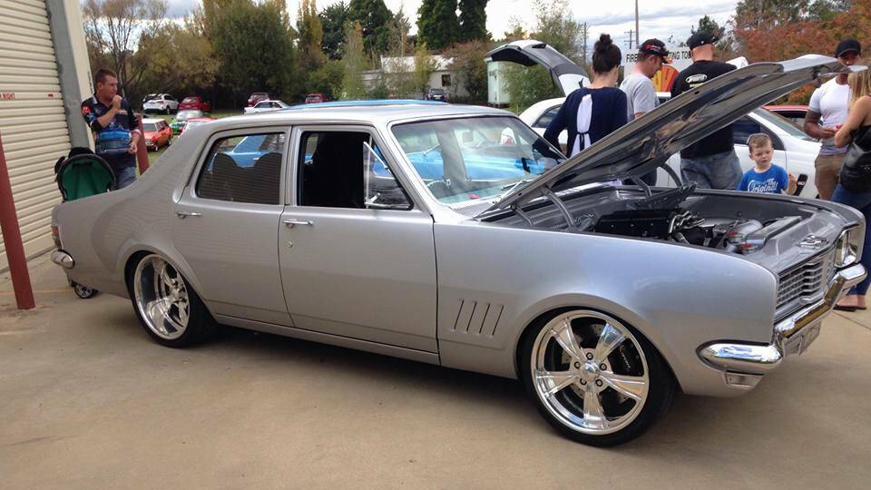 DIVERSITY: Matt Cowan won the people's choice award for his silver Holden HT. About 142 entrants participated in the competition and over 100 attended the show over the day. Photo: supplied.