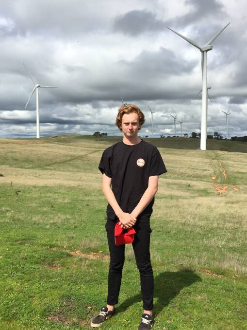 SUSTAINABILITY: Crookwell High School Student Max Fairbank is the recipient of the ACCIONA Gunning Wind Farm Scholarship. Photo: supplied.
