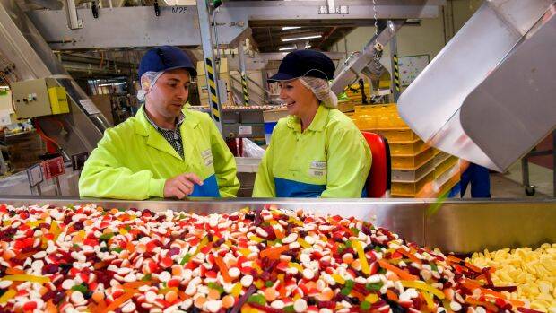 Factory manager Vince Giovanniello at the Allen's Lollies factory in Broadford. Photo: Eddie Jim
