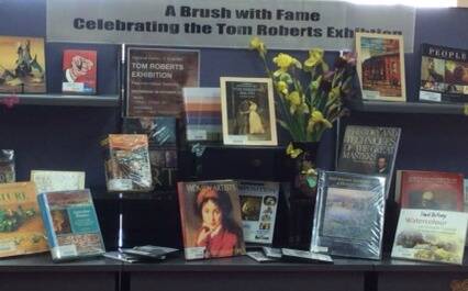 A book display at the Crookwell Library. Photo: Bronwyn Haynes