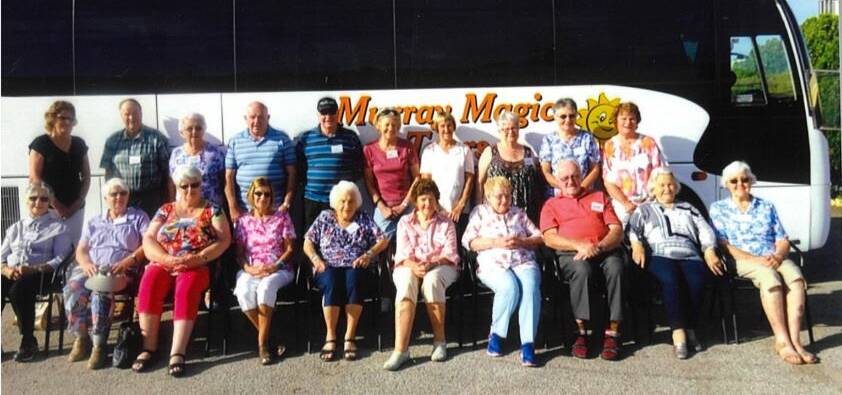 BUS TOUR: Members of Crookwell Prubus Club recently enjoyed seven days touring the Murray region. Photo: supplied