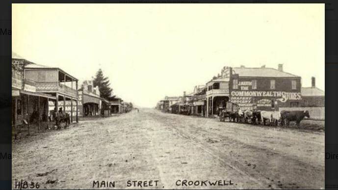Crookwell main street in the early days