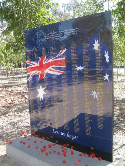MEMORIES: Roll of Honour at the Vietnam Veterans Commemorative Walk in Seymour, Victoria. Photo supplied.

