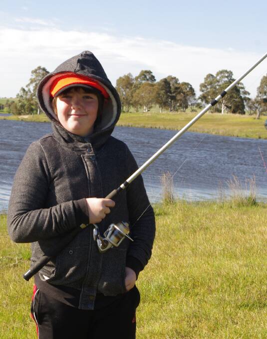 FISHING: Aaron Sharwood of Goulburn was also caught with his line in.