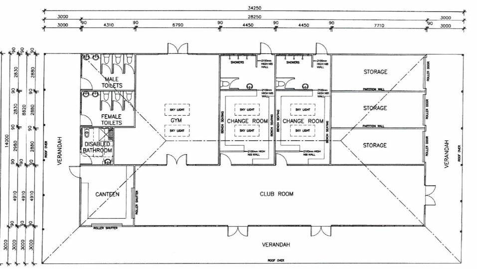 Floor Plan for the new centre.