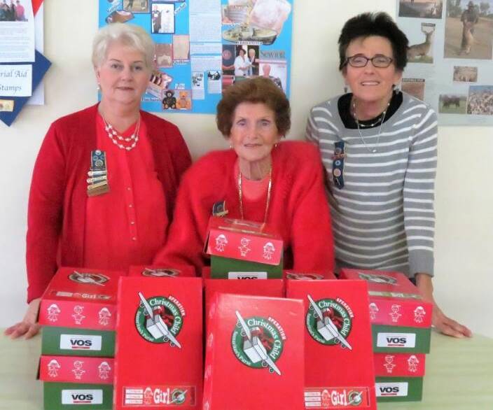 Packaged: Lillian Marshall, Vice President; Margaret Williams, President; Gai Goesch, Secretary of Crookwell CWA Day Branch.