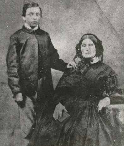 Eliza Warn and her son Henry.
