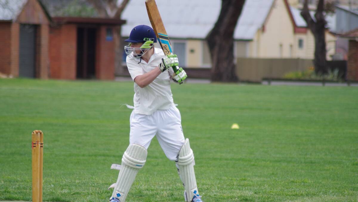 EYE ON THE BALL: At the crease is Nick Selmes who is ready for a great season of cricket for the Under 16s. 