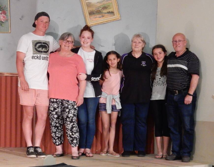 Veterans of CADS, Robert and Sandra Bill and Coll O'Reilly are thoroughly enjoying having their grandchildren join the ranks for Outback Debutante Ball. Photo supplied.