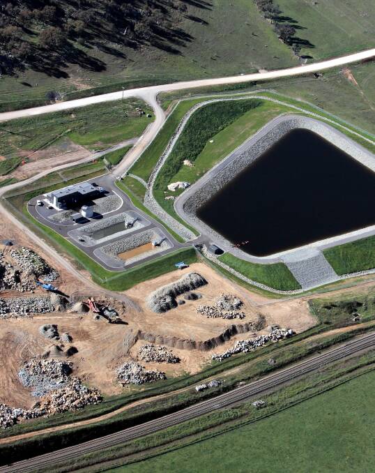 An arial view of the Gunning and Dalton water treatment and supply. Photo from ULSC