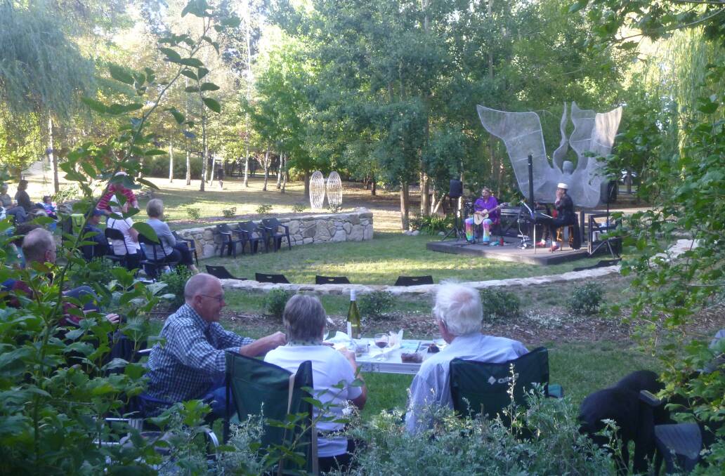 MARVELLOUS NIGHT: It was a fantastic group of people who came together to be entertained with Ini's jazz band Lotus at Laggan for the Music at Sunset event on March 11. 