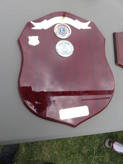 TOP EFFORT: The Small School Sports Carnival shield.