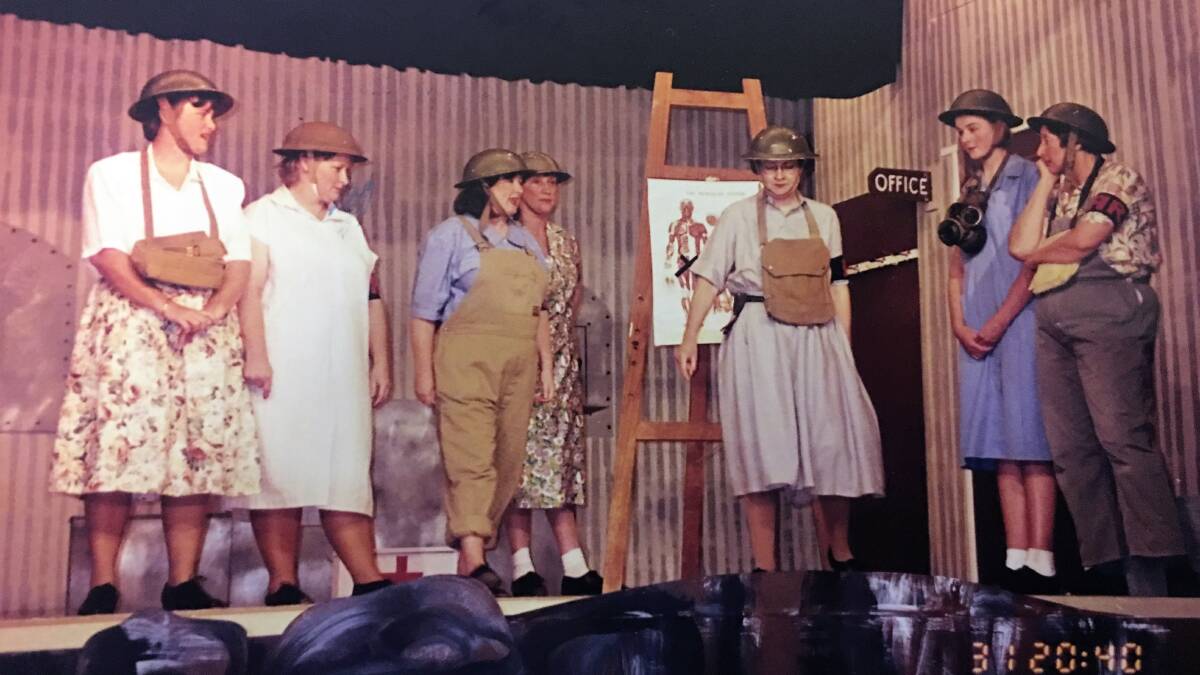 WARTIME: The 1995 production Dinkum Assorted was a comedy play set in the Dinkum Biscuits Factory in 1942, directed by Des Storrier.