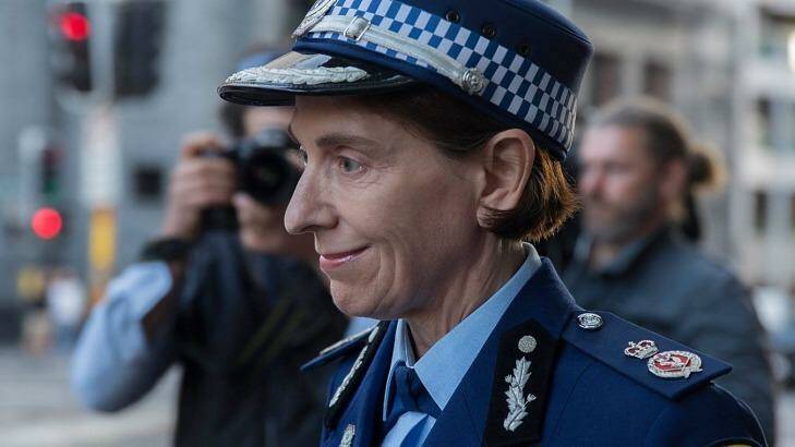 NSW Deputy Commissioner Catherine Burn leaves the Lindt Cafe siege inquest earlier this month. Photo: Michele Mossop