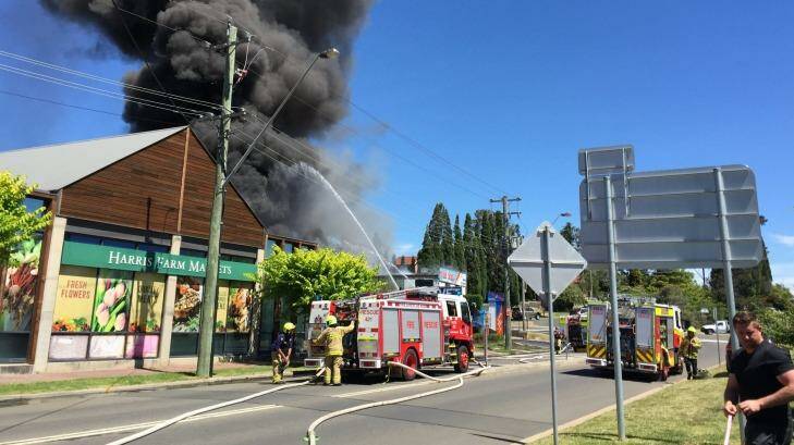 Ther fire  at Reekies Tyres and More.  Photo: Jackie Meyers