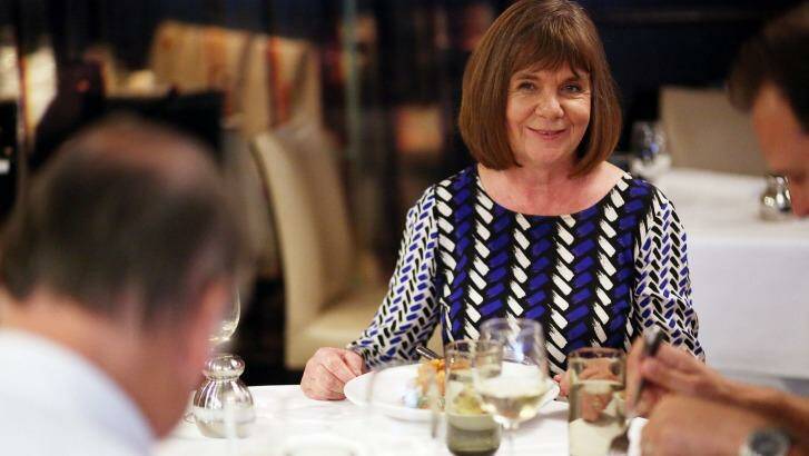  Julia Donaldson, author of <i>The Gruffalo</i>, in animated conversation during lunch at Cecconi's. Photo: Graham Denholm