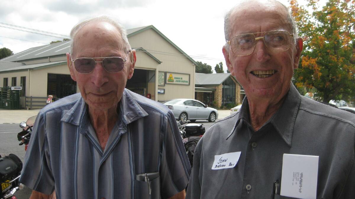 Proud seniors Lance Cooke (90yo) and John Clancy (84yo) celebrated their birthdays recently
