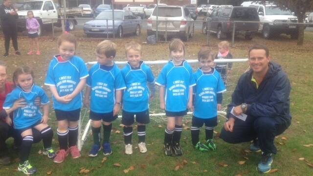 BLUE D GRADE: L-R Sophie Culley, Georgina Culley, Leo Knight, Charlie Clements, Phoebe Murray, Cade Haynes.