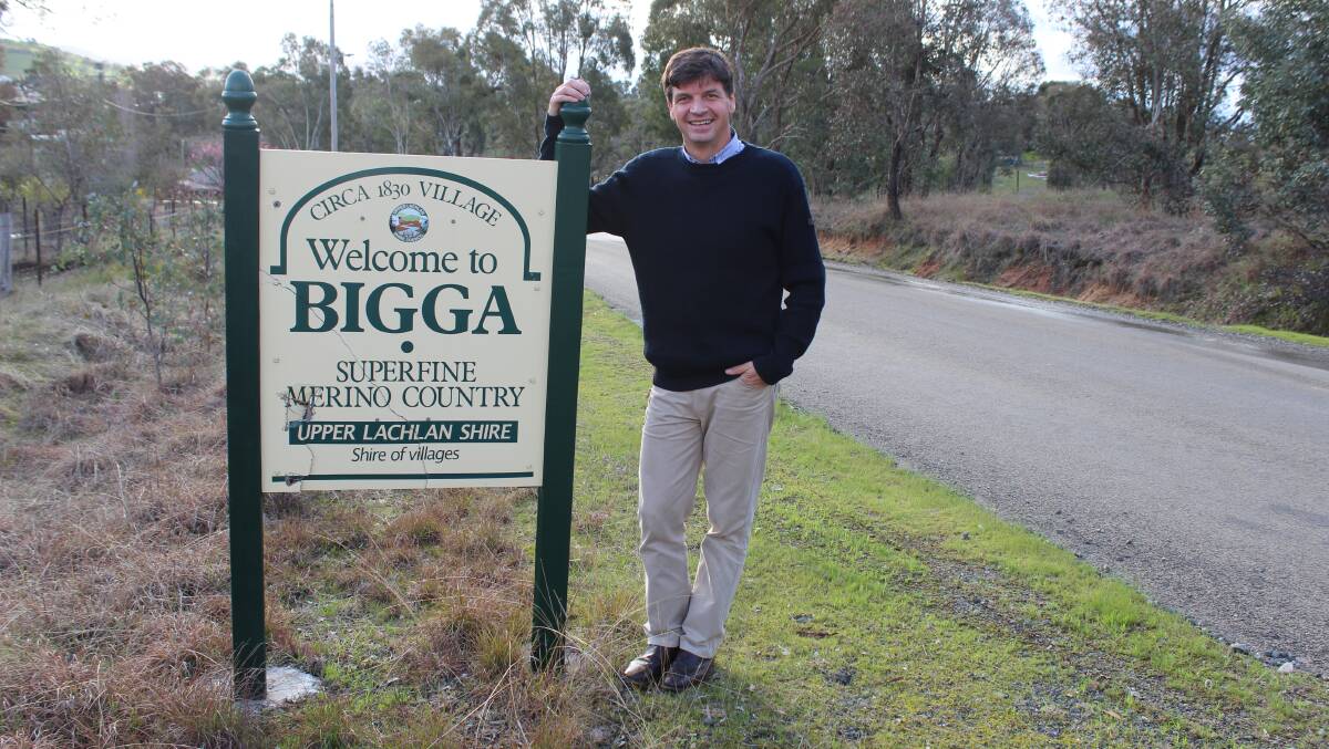 Angus Taylor MP visited BIgga last week during a trip around the Upper Lachlan.
