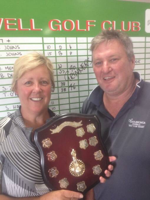 Winners of the 4BBB event, Sally Zilko and Tim O’Keefe