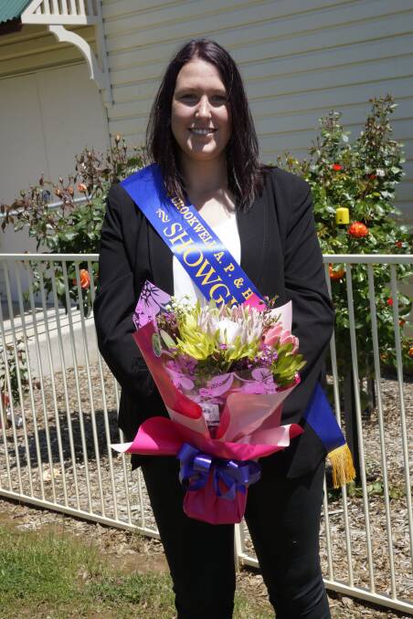 The newly titled 2016 Crookwell AP&H Society Showgirl - Claire Johnson. 