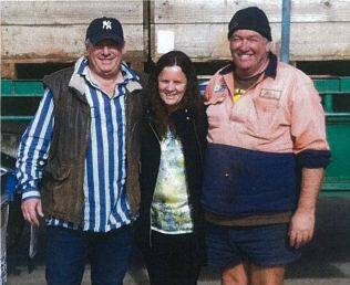 Richard, Andrea and Garry Kadwell a local potato grower.