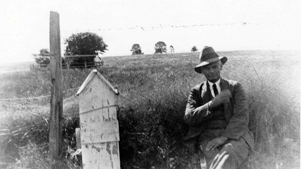John (known as Jack) Anderson at the fence post 1936