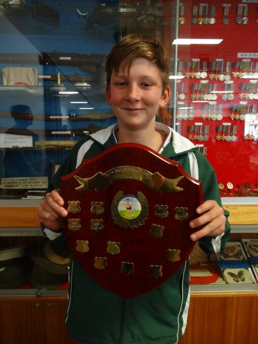 This year’s team of the year was the gutsy U12s. Receiving the shield for the team was Sam Cramp
