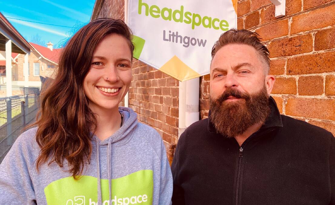 STAY CONNECTED: It's natural for parents to be fearful of having this conversation, headspace intake and community engagement officers Steph Hart and Jason Eggins said. Photo: SUPPLIED