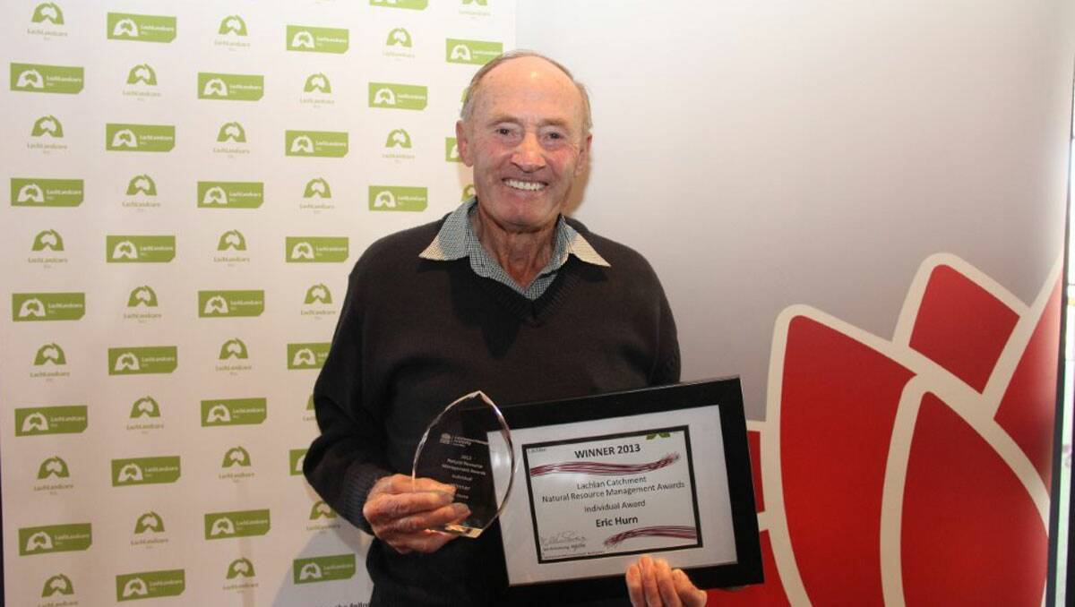 Eric has won awards recently at both the Hawkesbury Nepean and Lachlan Catchment Regional Landcare Award ceremonies.