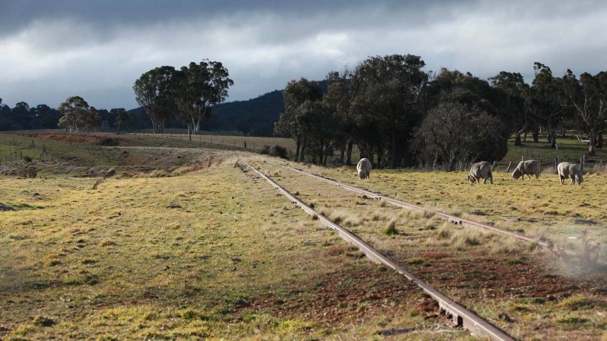 A section of the Goulburn to Crookwell rail line at Fettlers Lane, near The Forest Siding at Middle Arm. Photo: file