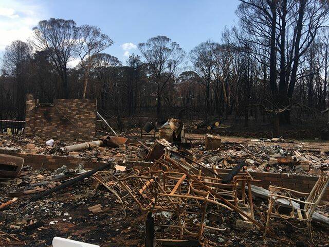 There was nothing left of Susan Alexander's home of 17 years. Picture: SUPPLIED