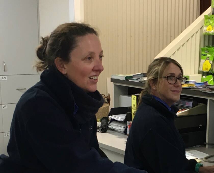 PRODUCT KNOWLEDGE: Amanda Rees and Janelle Neale behind the counter.