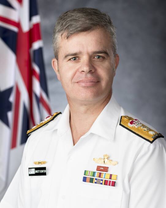 Commodore Brett Sonter, RAN will be at the Anzac Day service in Crookwell. 