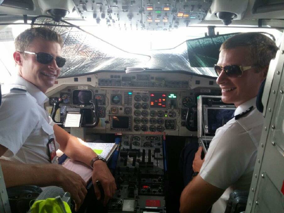 Twin pilots from Crookwell flying together. 