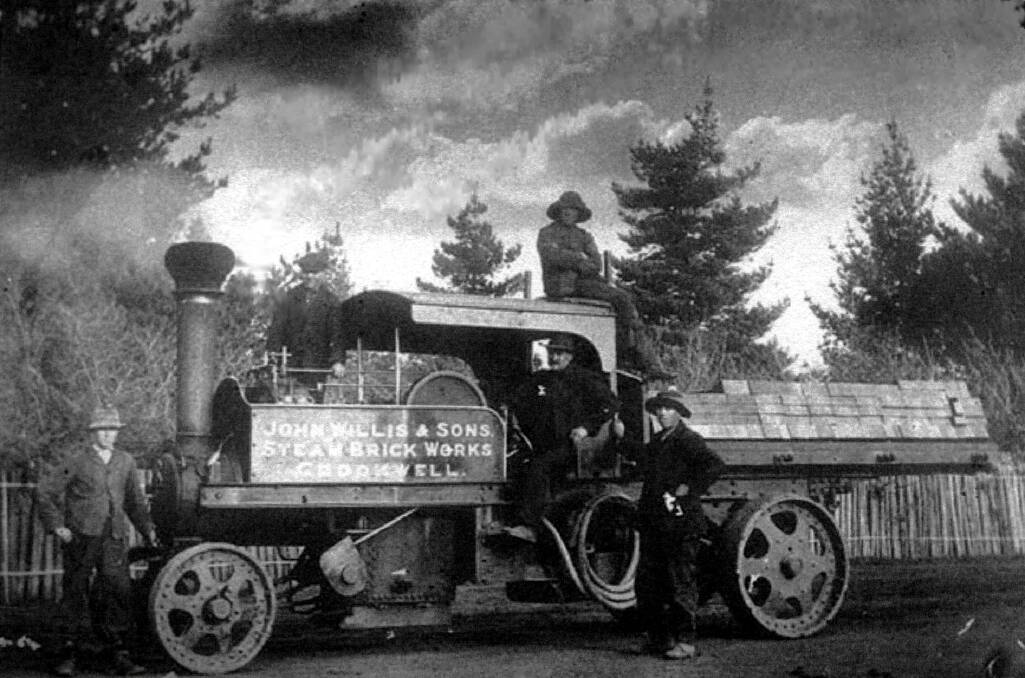 WORKING FAMILY: A Willis Steam Truck loaded with bricks. Photos: Supplied. 
