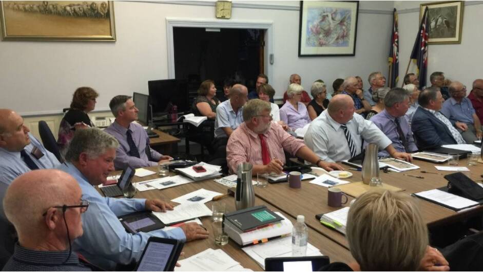 An Upper Lachlan Shire Council meeting earlier this year. Photo: Bronwyn Haynes