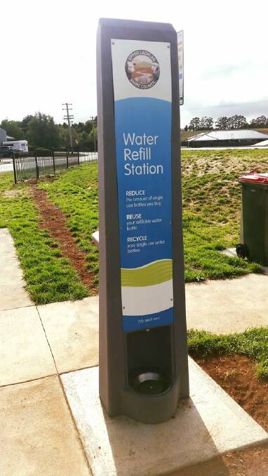 New water refill station at Clifton Park. 