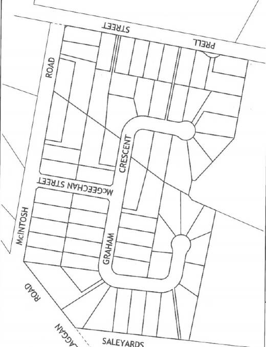 Plans for the Pinegrove Estate subdivision which will include Graham Crescent and McGeechan Street.