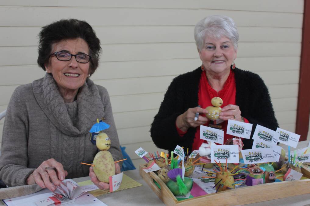 SCHOOL ART: Judges for the Decorated Potato Competition. Photo: Mariam Koslay 