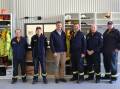 Federal MP for Hume Angus Taylor with members of the Goulburn Mulwaree RFS.