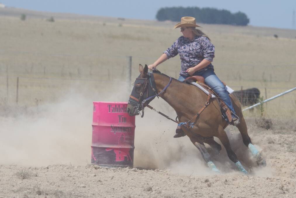 WEATHER CANCELLATION: Southern Tablelands Tin Spinners barrel racing competition has been called off because of the bad weather this weekend. Opposite to the hot dry dusty conditions in February. Photo: Darryl Fernance