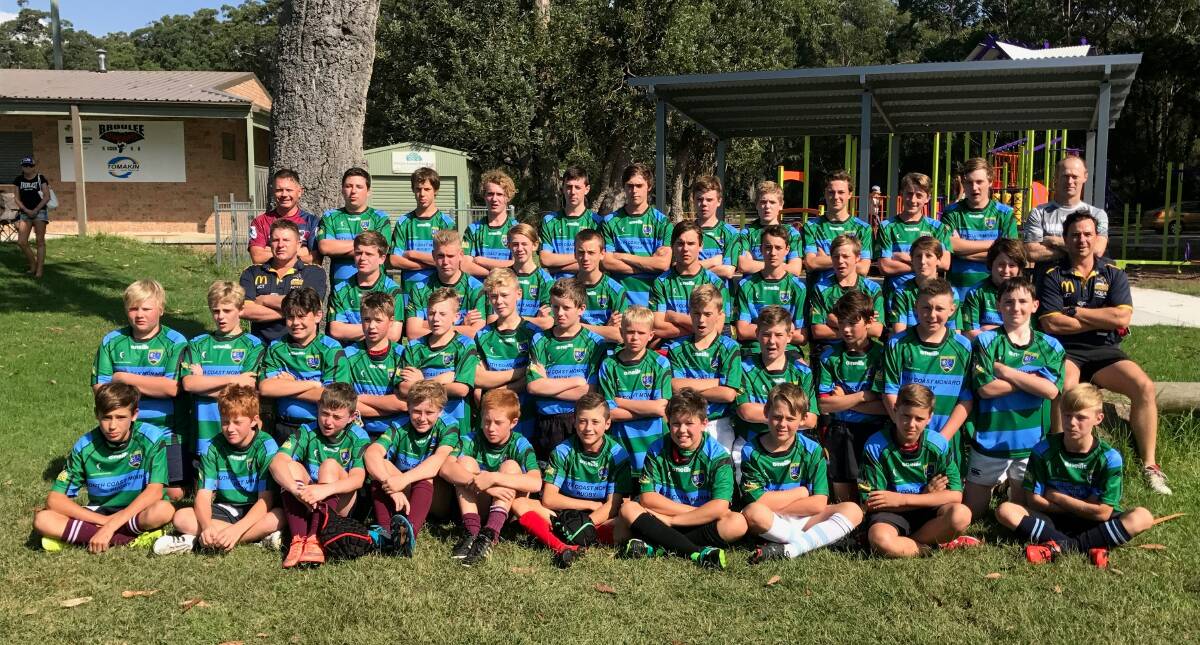 REP SQUAD: The combined 2018 South Coast Monaro rugby union squad. Photos: supplied