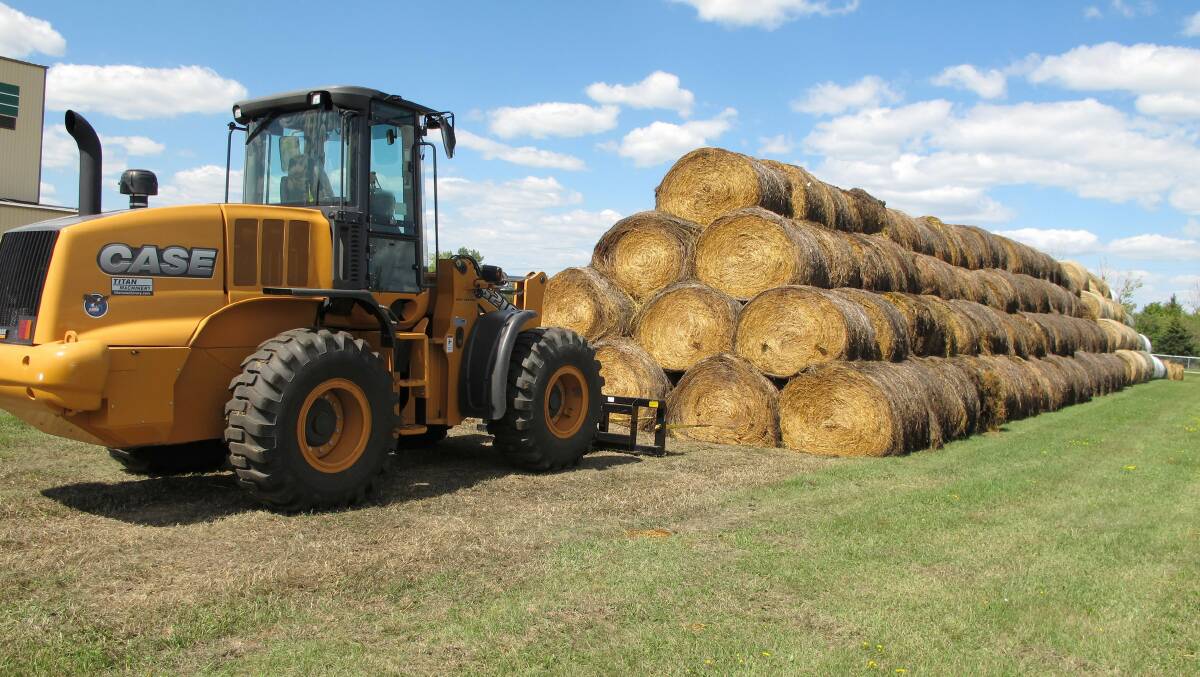 NEEDED FEED: Much needed hay bails required by primary producers to keep their livestock alive and healthy. Photo: Supplied BAC