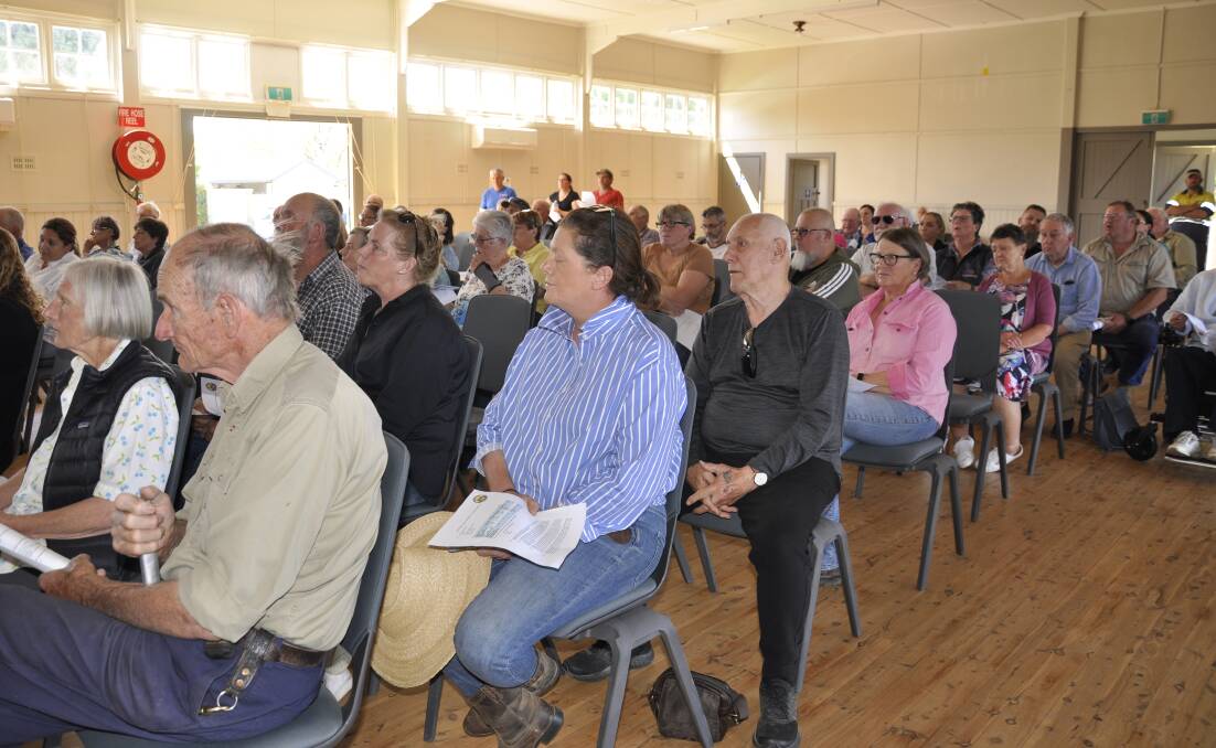 Up to 150 people attended Upper Lachlan Shire Council's consultation meeting at Gunning about its proposed rate rise. Picture by Louise Thrower.