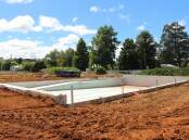 Work has started on stage one of Crookwell's multipurpose aquatic activity centre, which includes an outdoor 25-metre pool. Photo supplied.