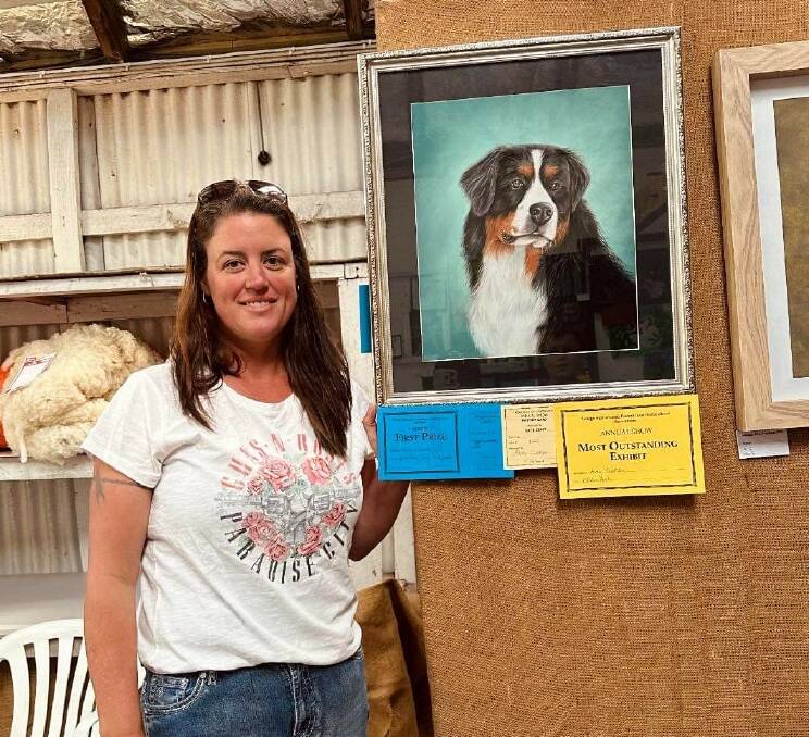 Taralga artist, Amy Curran, took out several prizes with her painting in the 2023 Taralga Show. The pavilion will again prove a popular drawcard o March 9 and 10. Picture supplied. 