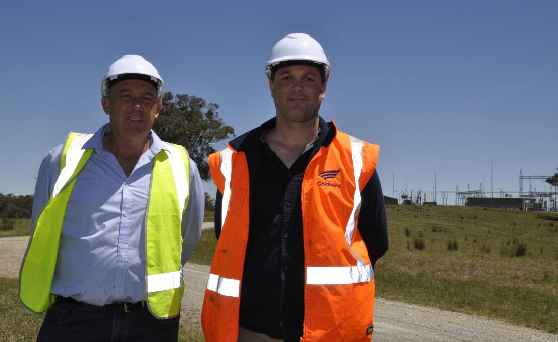 Gullen Range wind farm asset site manager, Andrew Sinclair and site manager, Scott Fleming. Picture by Louise Thrower. 