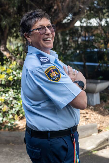 Crookwell-born Sam Stephenson says a dash of humour goes a long way in her Corrective Services role transporting inmates. Picture by CSNSW. 